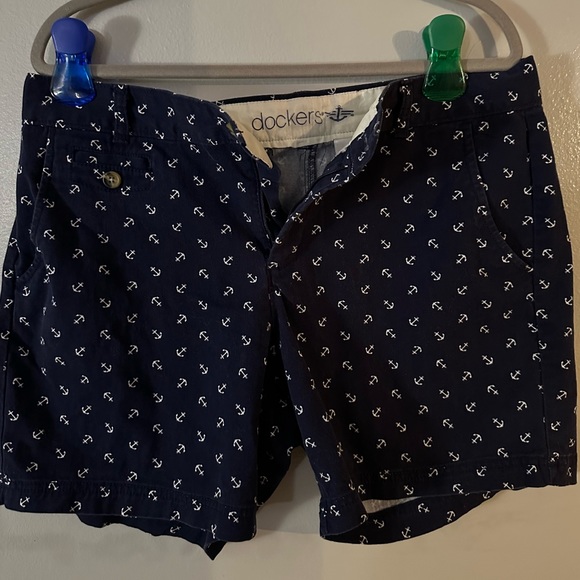 Docker’s Navy Blue Shorts with Anchors Size 14 - Picture 5 of 7